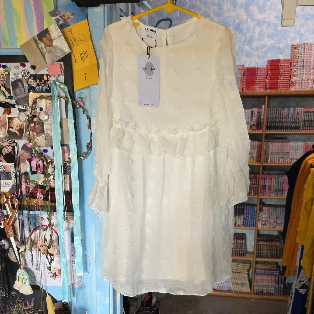 Elegant White Kids Dress by